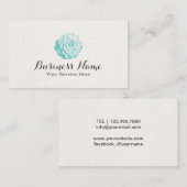 Life Coach Health Spa Therapy Elegant Succulent Visitekaartje (Voorkant / Achterkant)