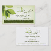 Life Coach I Persoonlijke doelen Spiritueel advies Visitekaartje (Voorkant / Achterkant)