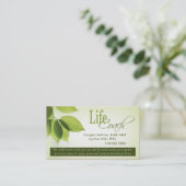 Life Coach I Persoonlijke doelen Spiritueel advies Visitekaartje (Staand voorkant)