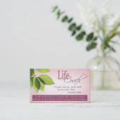 Life Coach I Persoonlijke doelen Spiritueel advies Visitekaartje (Staand voorkant)