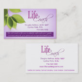 Life Coach I Persoonlijke doelen Spiritueel advies Visitekaartje (Voorkant / Achterkant)