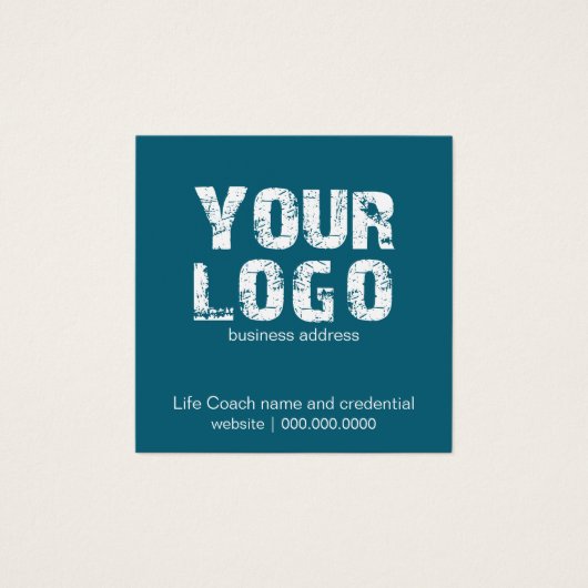 Life Coach-kaarten Vierkante Visitekaartjes (Voorkant)