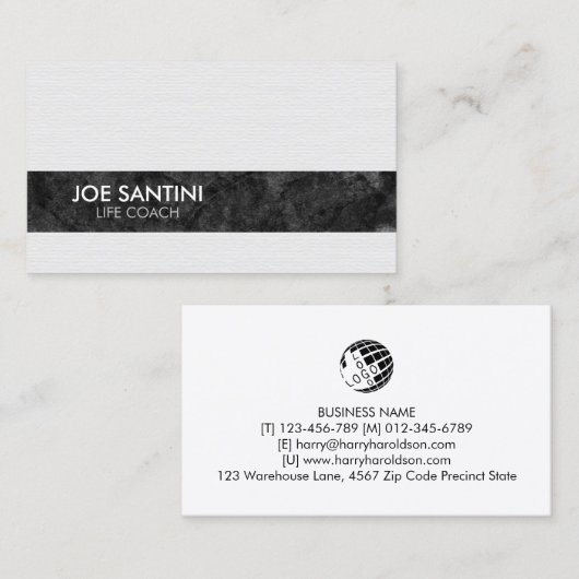 Life Coach mentor persoonlijk adviseur Visitekaartje (Voorkant / Achterkant)