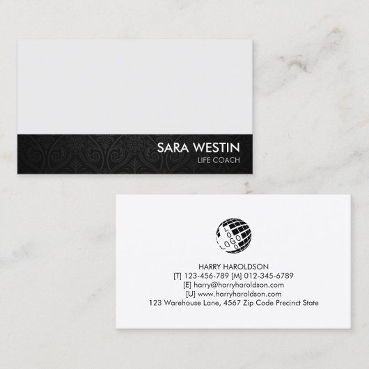 Life Coach Mentor Persoonlijke Hulp Visitekaartje (Voorkant / Achterkant)