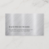 Life Coach - Monogram geborsteld metaal Visitekaartje (Achterkant)