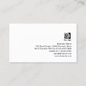 Life Coach Personal Services Elegante gouden textu Visitekaartje (Achterkant)