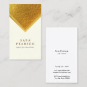 Life Coach Persoonlijke Diensten Gold Edge Elegant Visitekaartje (Voorkant / Achterkant)