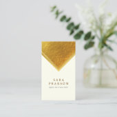 Life Coach Persoonlijke Diensten Gold Edge Elegant Visitekaartje (Staand voorkant)