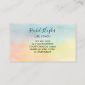 Life Coach QR Code Kleurig Visitekaartje (Achterkant)