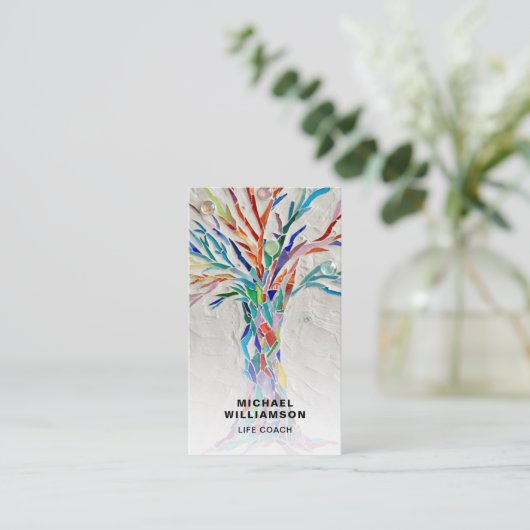 Life Coach QR-code Visitekaartje (Staand voorkant)