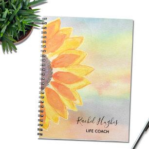 Life Coach Sunflower Colorful Notitieboek