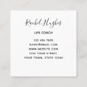 Life Coach Sunflower Colorful Visitekaartje (Achterkant)