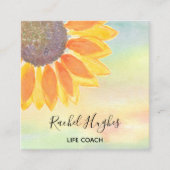 Life Coach Sunflower Colorful Visitekaartje (Voorkant)