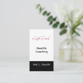 Life Coach Text Swash Advieskaart (Staand voorkant)