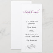 Life Coach Text Swash Kaart (Voorkant / Achterkant)