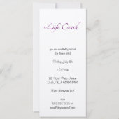 Life Coach Text Swash Kaart (Voorkant)