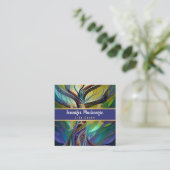 Life Coach Therapeut Rainbow Tree of Life Vierkante Visitekaartje (Staand voorkant)