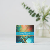 Life Coach Therapeut Rainbow Tree of Life Vierkante Visitekaartje (Staand voorkant)