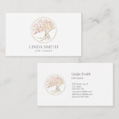 Life Coach Therapist Spa Wellness Cosmetic Tree Visitekaartje (Voorkant / Achterkant)