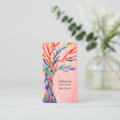 Life Coach Tree of Life Coral Visitekaartje (Staand voorkant)