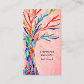 Life Coach Tree of Life Coral Visitekaartje (Voorkant)