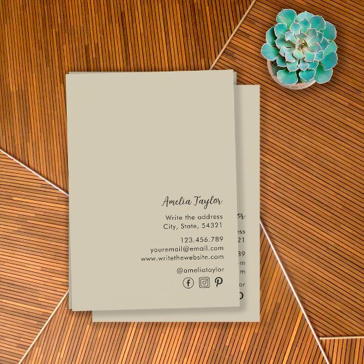 Life Coach Tree of Life Social Media Visitekaartje