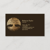 life coach tree of life therapeut genezer wellness visitekaartje (Achterkant)