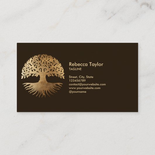 life coach tree of life therapeut genezer wellness visitekaartje (Achterkant)