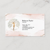 life coach tree of life therapeut genezer wellness visitekaartje (Achterkant)