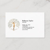 life coach tree of life therapeut genezer wellness visitekaartje (Achterkant)