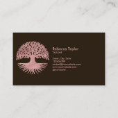 life coach tree of life therapeut genezer wellness visitekaartje (Achterkant)