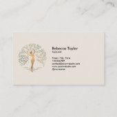 life coach tree of life therapeut genezer wellness visitekaartje (Achterkant)