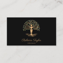 life coach tree of life therapeut yoga genezer bus visitekaartje