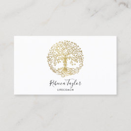life coach tree of life therapeut yoga genezer bus visitekaartje