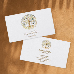 life coach tree of life therapeut yoga genezer bus visitekaartje
