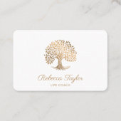 life coach tree of life therapeut yoga genezer bus visitekaartje (Voorkant)