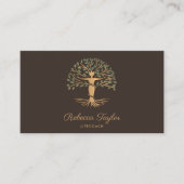 life coach tree of life therapeut yoga genezer visitekaartje (Voorkant)