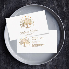 life coach tree of life therapeut yoga moon fascis visitekaartje