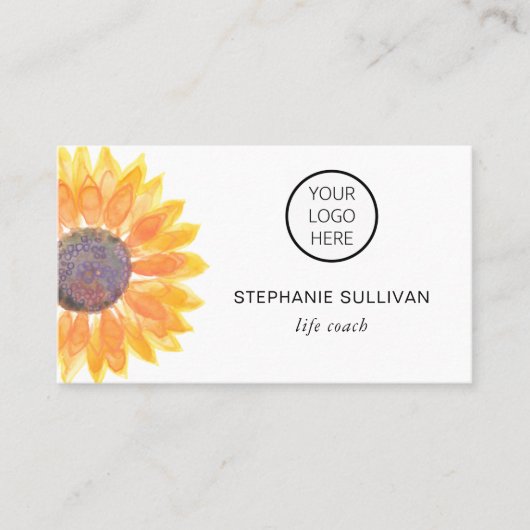 Life Coach Uw Logo Botanisch Visitekaartje (Voorkant)