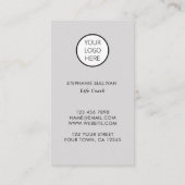 Life Coach Uw Logo Tree of Life Visitekaartje (Achterkant)