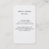 Life Coach Visitekaartje (Achterkant)
