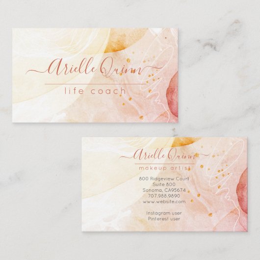 Life Coach Visitekaartje (Voorkant / Achterkant)