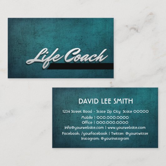Life Coach Visitekaartje (Voorkant / Achterkant)