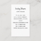 Life Coach-Visitekaartje Visitekaartje (Achterkant)