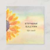 Life Coach Waterverf Vierkante Visitekaartje (Voorkant)