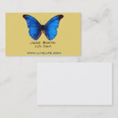 Life Coach wellend vlinderfreelance Visitekaartje (Voorkant / Achterkant)