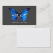 Life Coach wellend vlinderfreelance Visitekaartje (Voorkant / Achterkant)