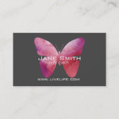 Life Coach wellend vlinderfreelance Visitekaartje (Voorkant)