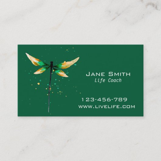 Life Coach wellly ligonfly freelance Visitekaartje (Voorkant)