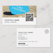 Life Coaching QR Code Logo Social Media Visitekaartje (Voorkant / Achterkant)